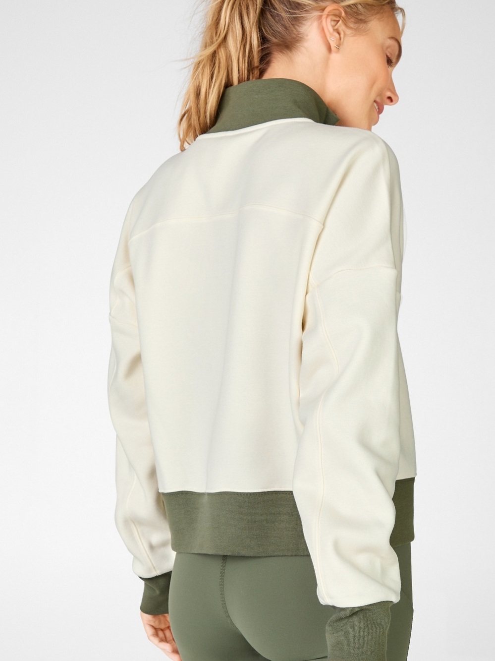 Catarina Mock Neck Half Zip Pullover + PowerHold High-Waisted Leggings Set